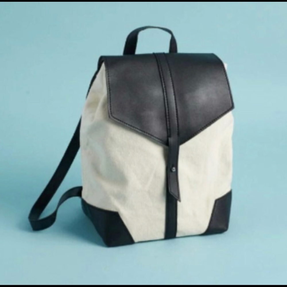 Duex Lux Boho Pleather and Cloth backpack